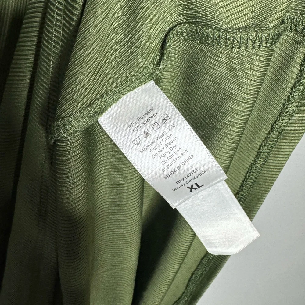 NWT XL Swing dress, Solid green. LuLaRoe Emily - Picture 4 of 4